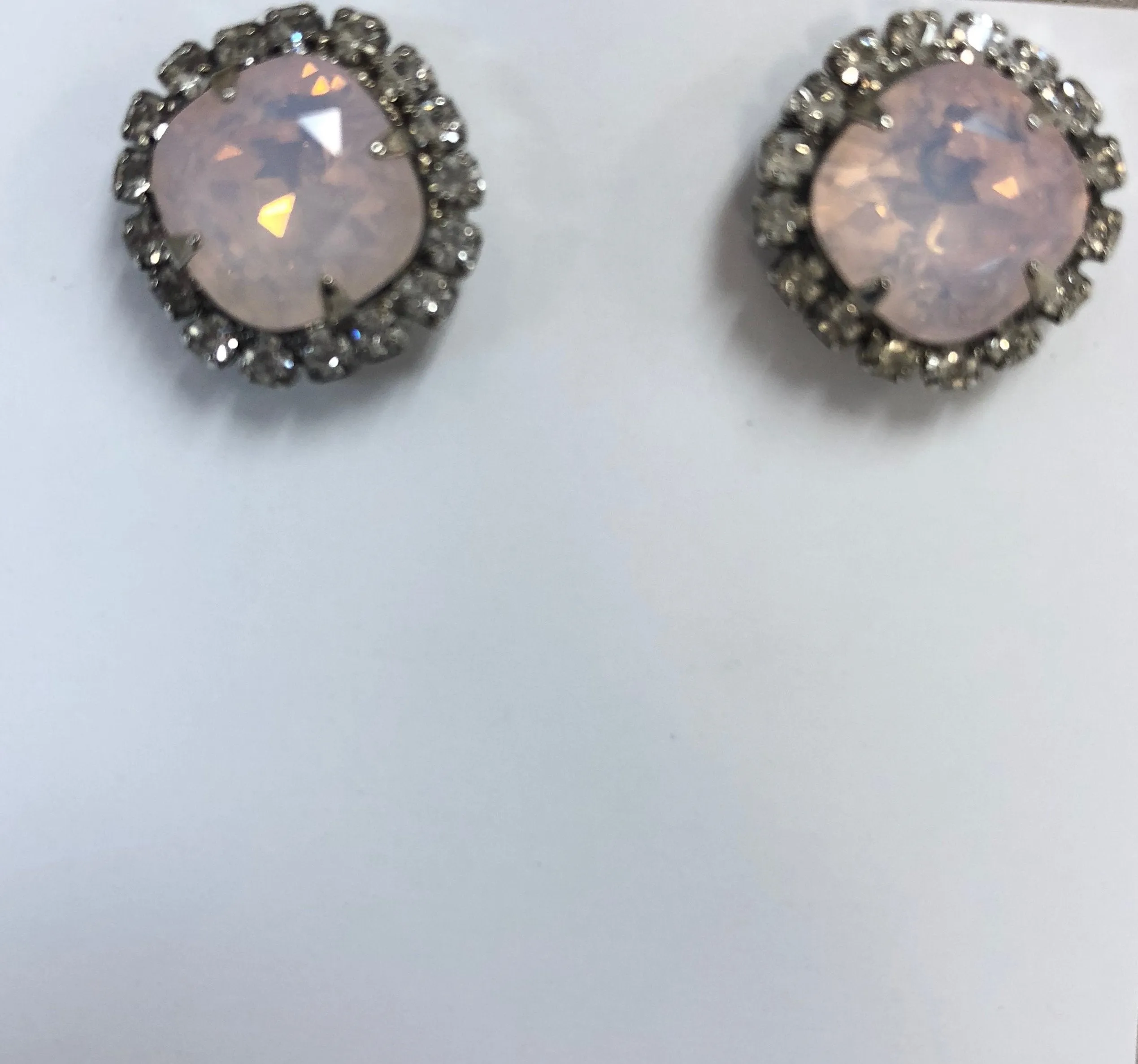 Vintage Gemstone Stud Earrings