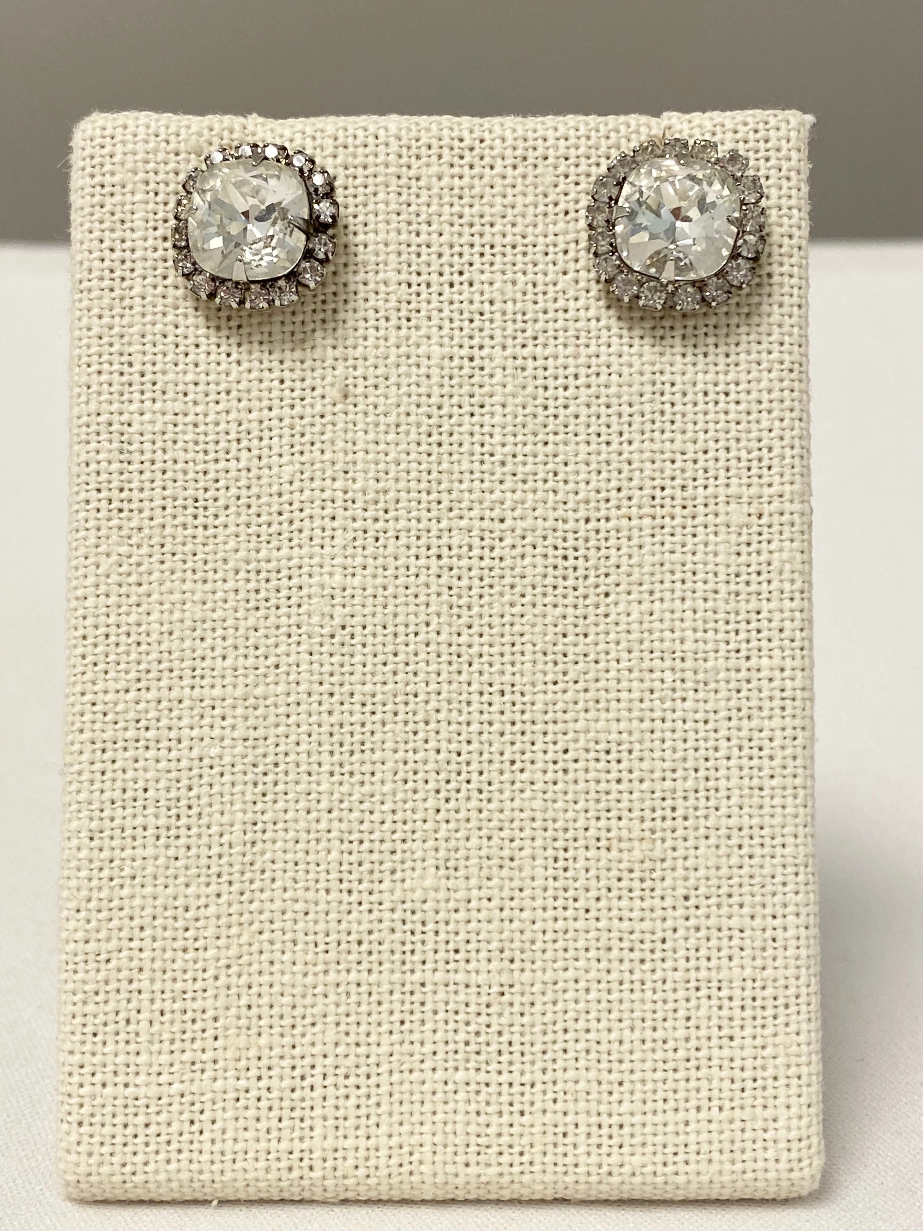 Vintage Gemstone Stud Earrings