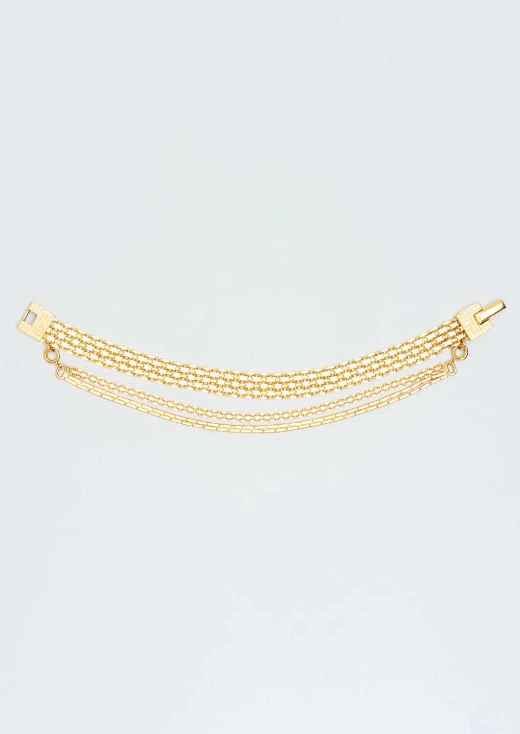 Wouters & Hendrix - Articulated Chain Bracelet which Detachable Chain in Gold