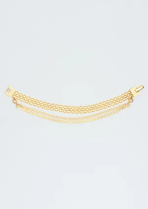 Wouters & Hendrix - Articulated Chain Bracelet which Detachable Chain in Gold