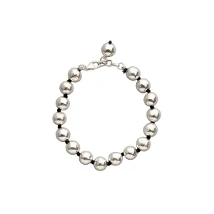 Yamini Round Silver Beads Bracelet, Sterling Silver