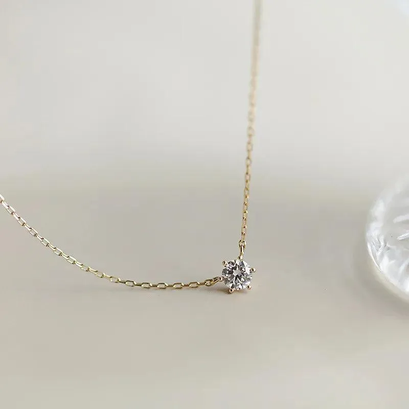 Zircon Pendant Necklace: Elegant Bridal Jewelry for Sophisticated Women